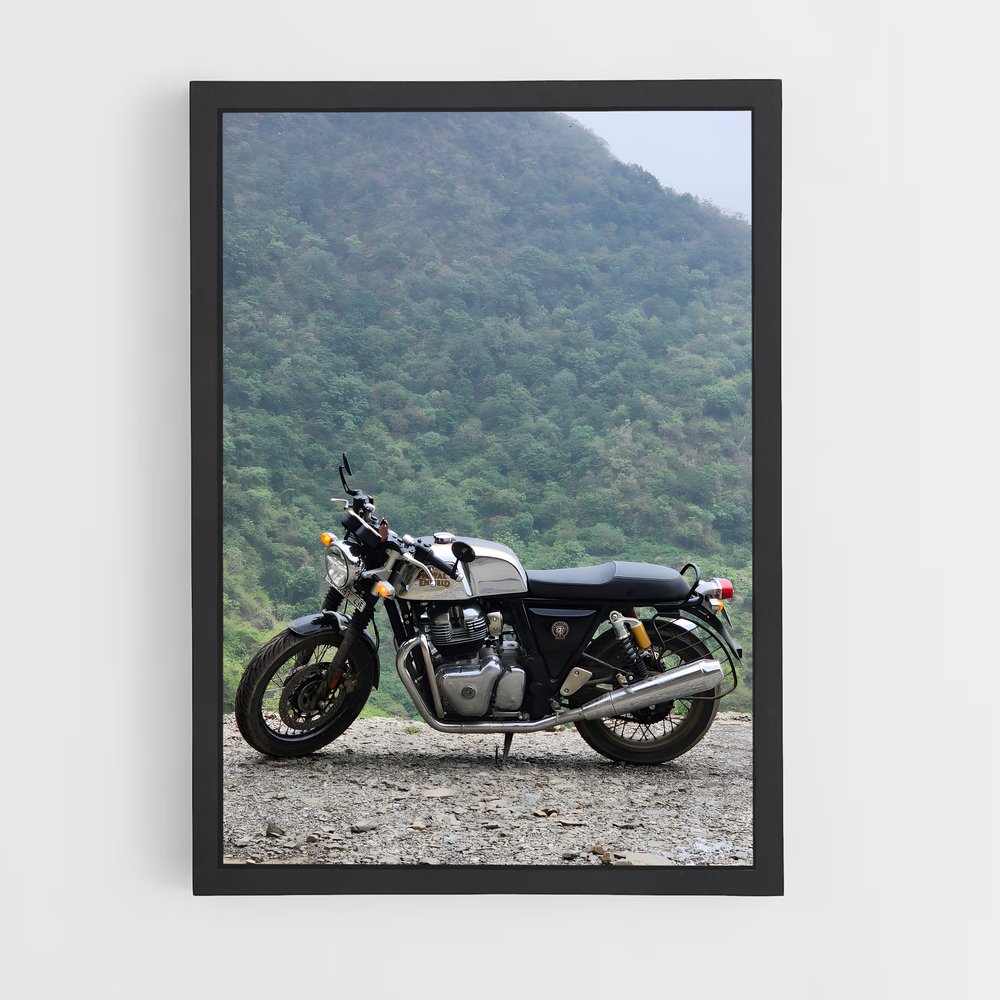 Poster Liberté sur Routes – affiche Royal Enfield (vue 2)
